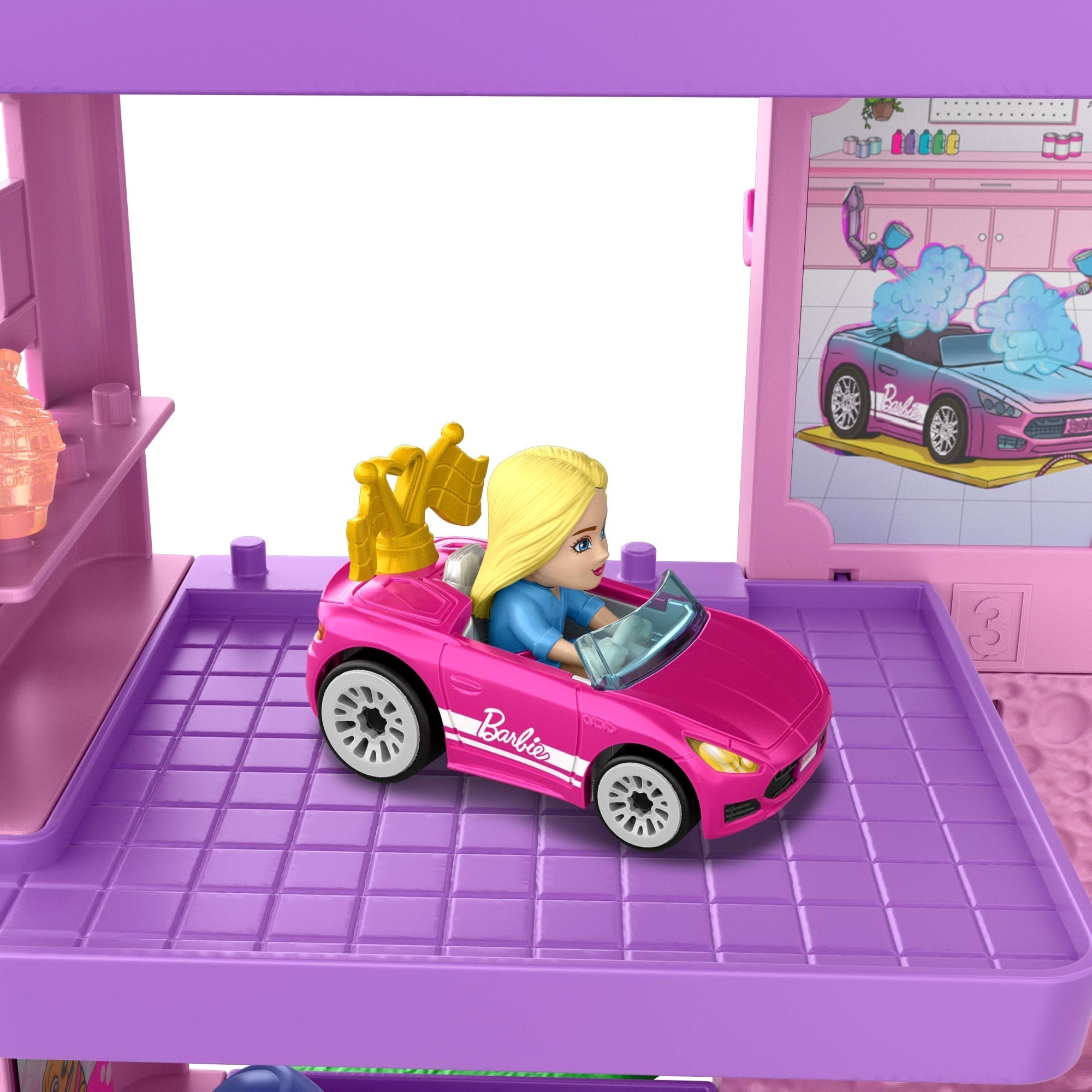 Hot Wheels  Racerverse  Coffret Piste  Course Spirale Barbie