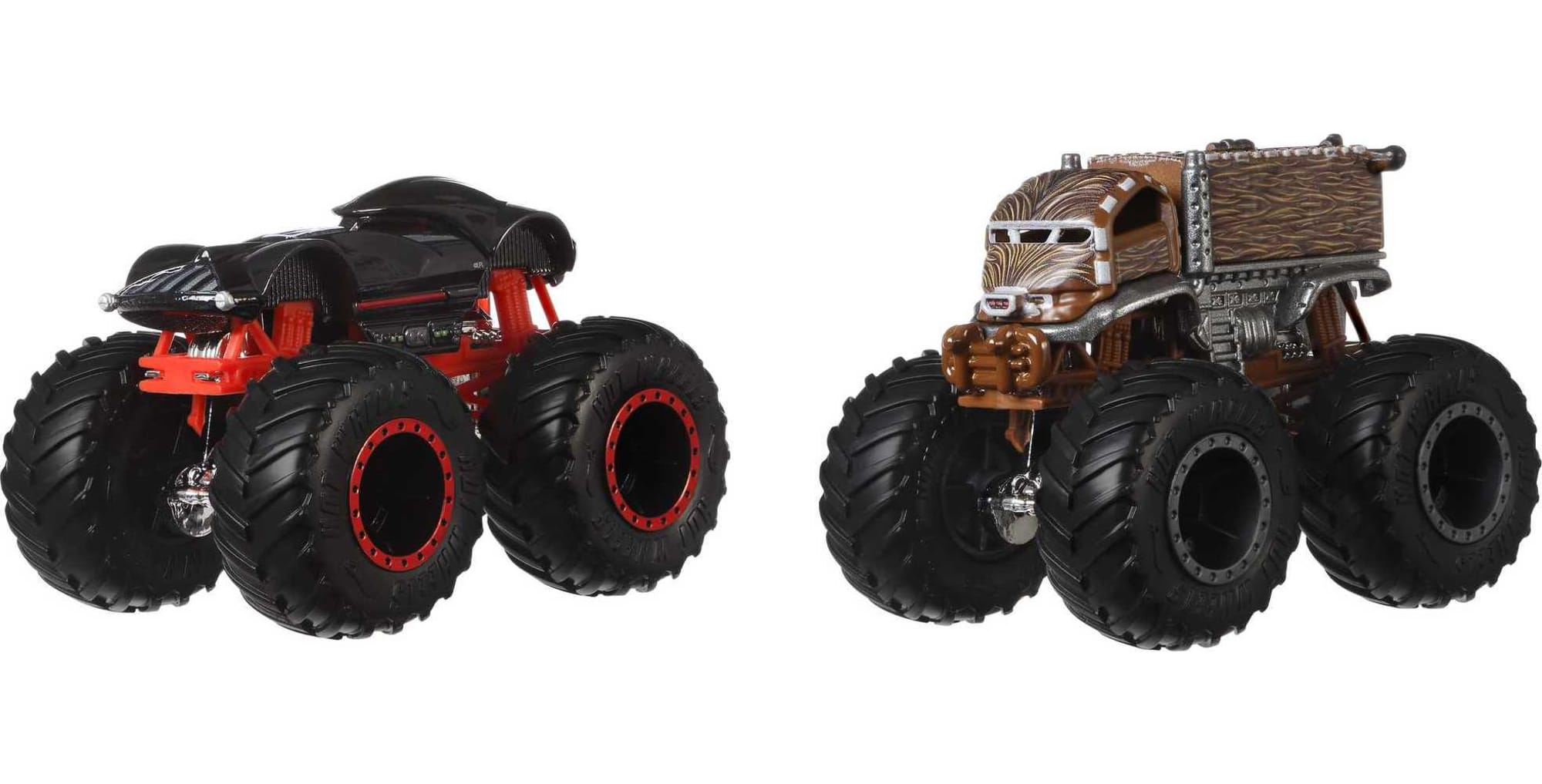 Hot Wheels Monster Trucks Veículo de Brinquedo Pacote Surpresa 2 Carros Escala 1:64