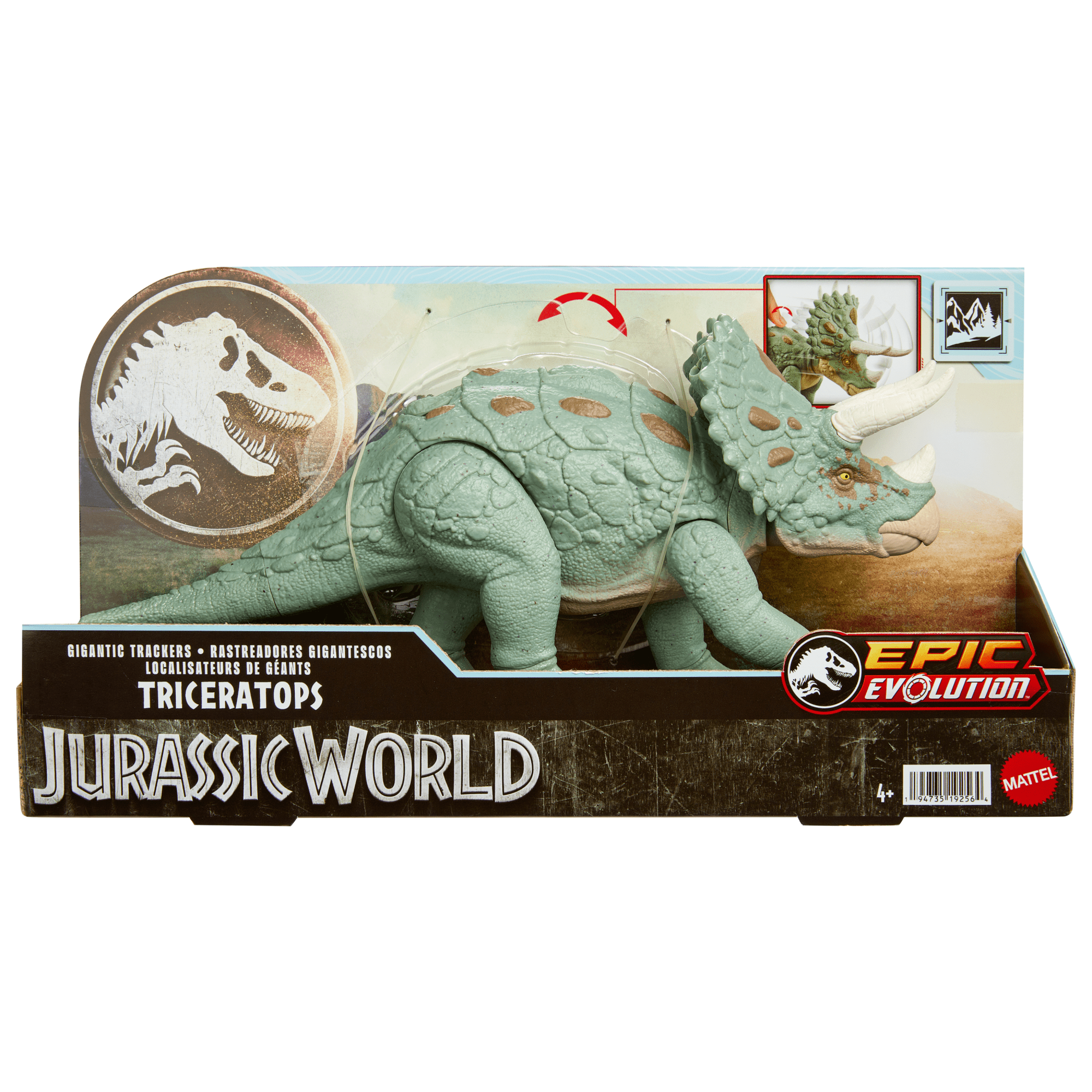 Jurassic World  Méga Action  Tricératops, Espèce de Grande Taille