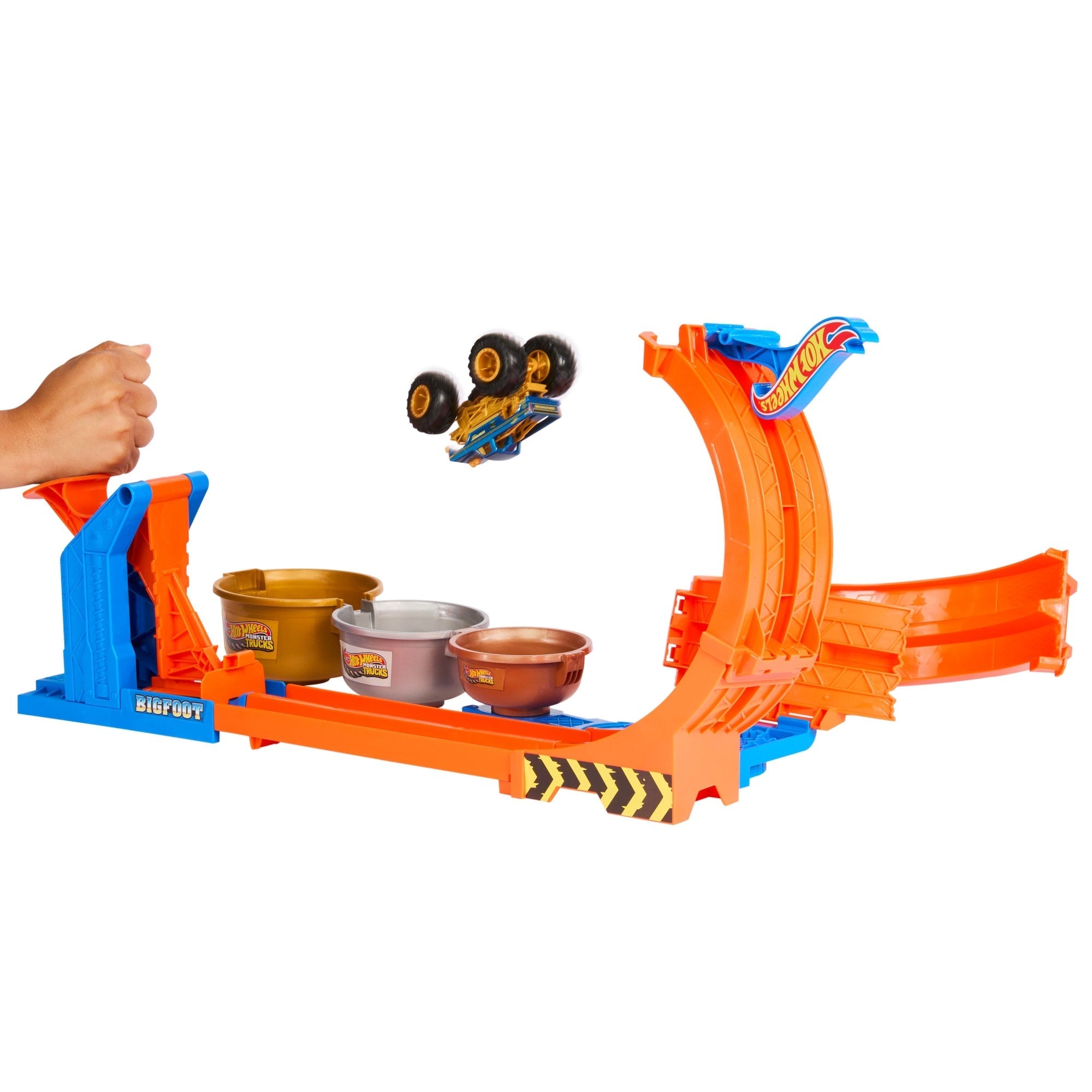 Hot Wheels  Monster Trucks  Défi du Trophée Tournez-et-Renversez