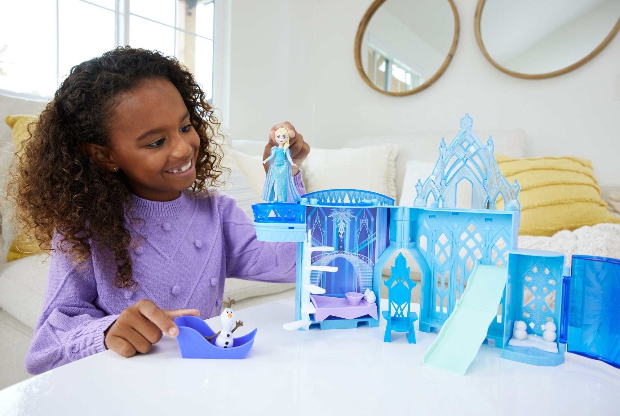 Disney Frozen Casa de Bonecas Castelo da Elsa Empilhável