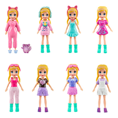 Polly Pocket Medium Fashion Pack, Travel Toy With Dolls And Clothing Accessories