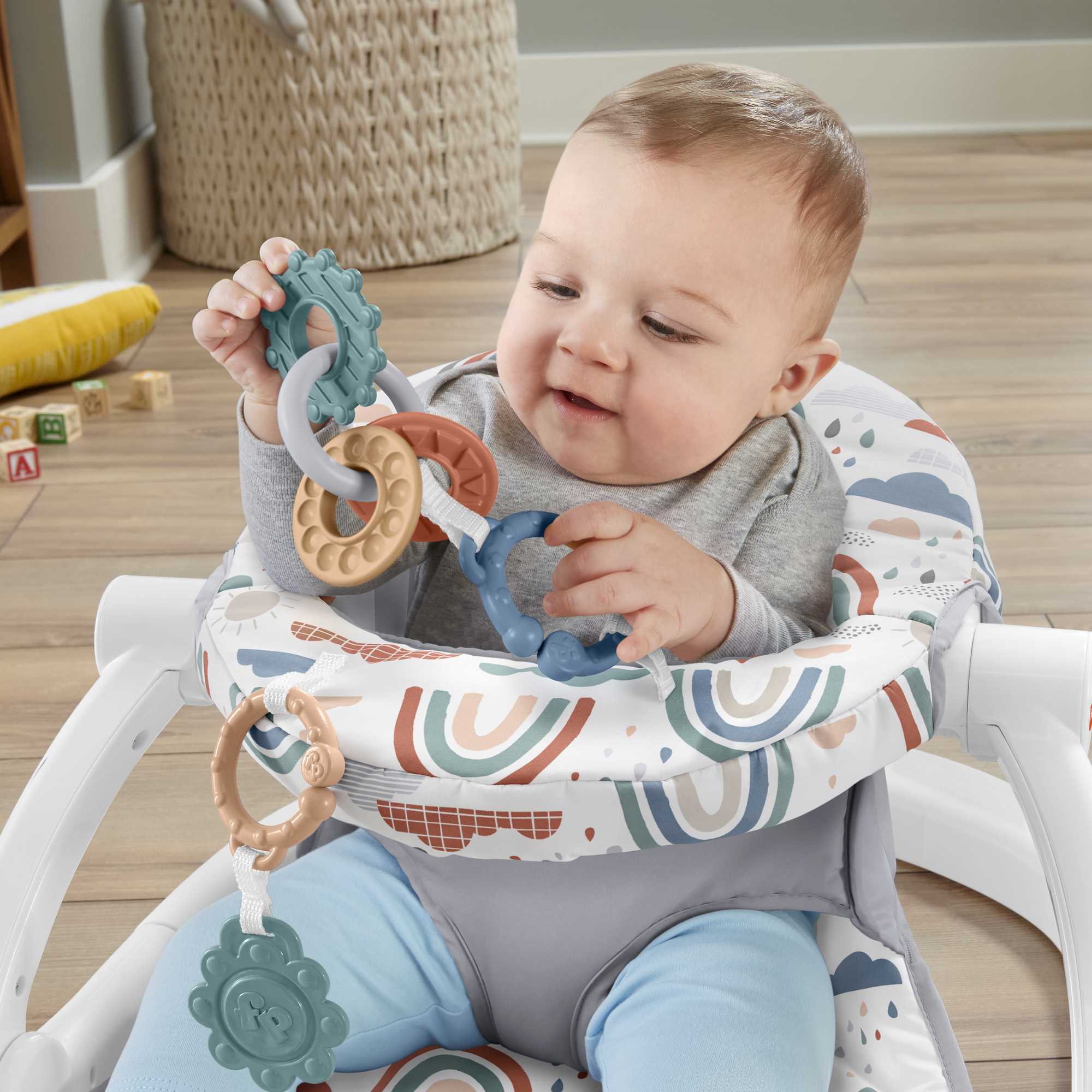 Fisher-Price  Siège Jeu et Confort  Averses Arc-en-Ciel