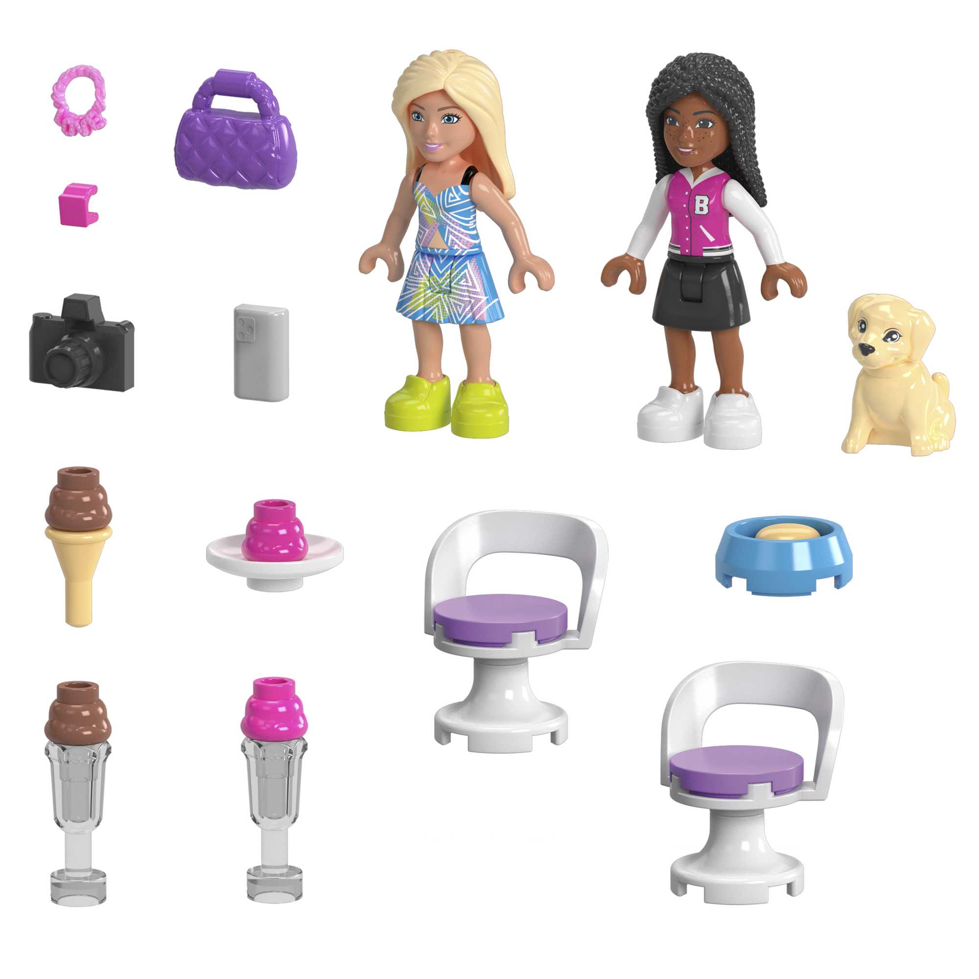 Mega-Barbie-Décapotable et Stand de Glaces-Coffret 225 Pièces