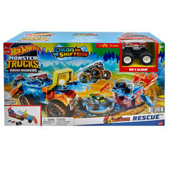 Hot Wheels®  Coffret Monster Trucks Arena Smashers Color Shifters Véhicule de Secours 5 Alarm