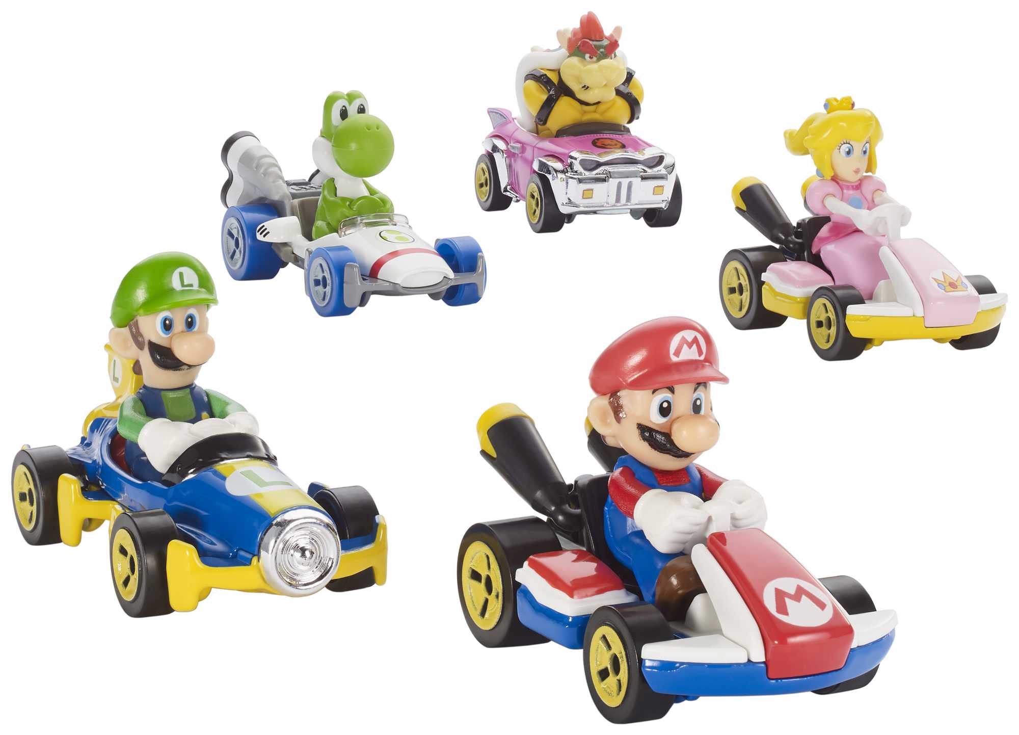 Hot Wheels Mario Kart Veículo de Brinquedo Kart Padrão Mario