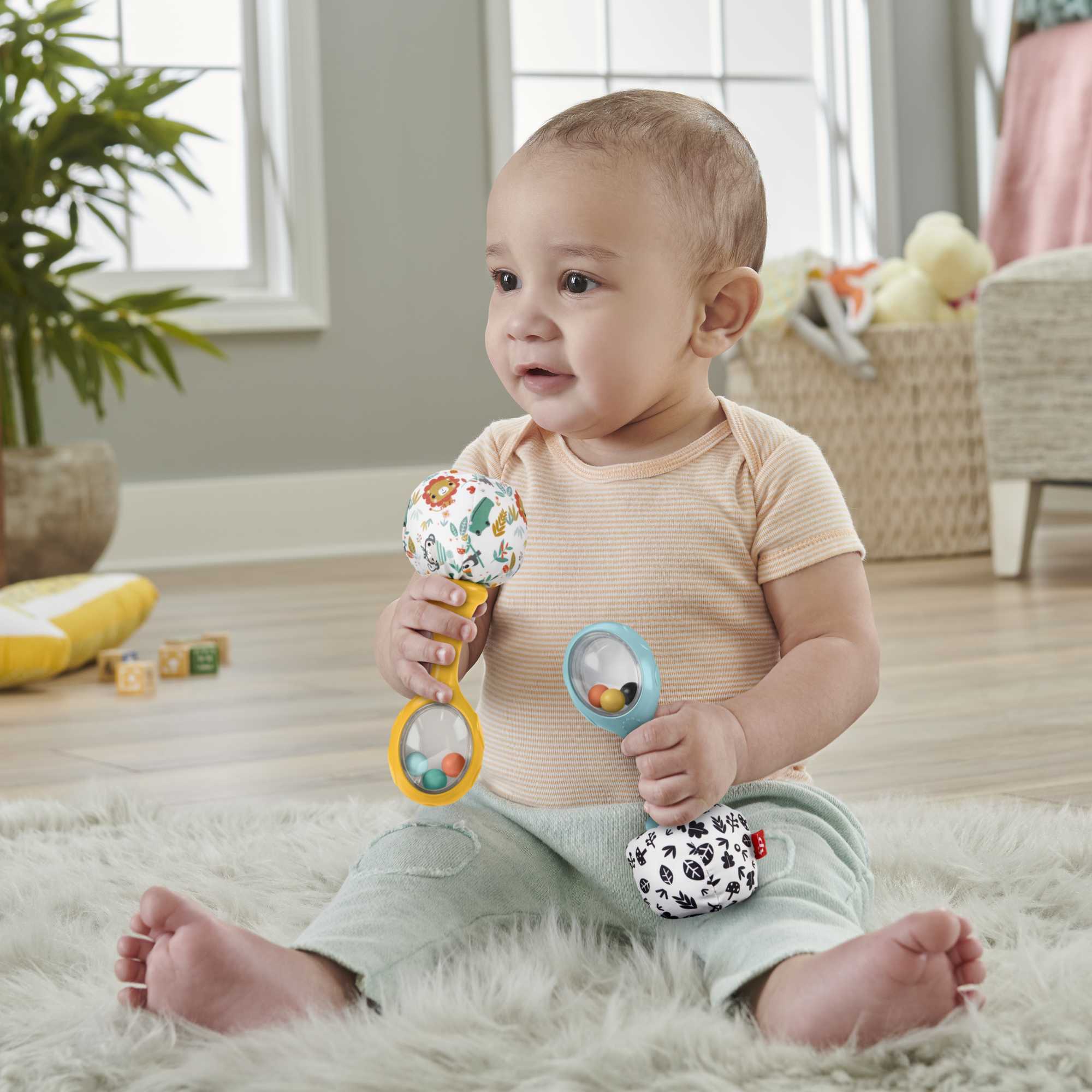 Fisher-Price  Mes Premières Maracas, ens. de 2, Contraste Élevé