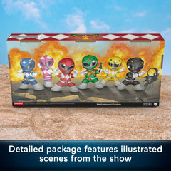 Little People Collector Power Rangers Special Edition Set For Adults & Fans, 6 Figures