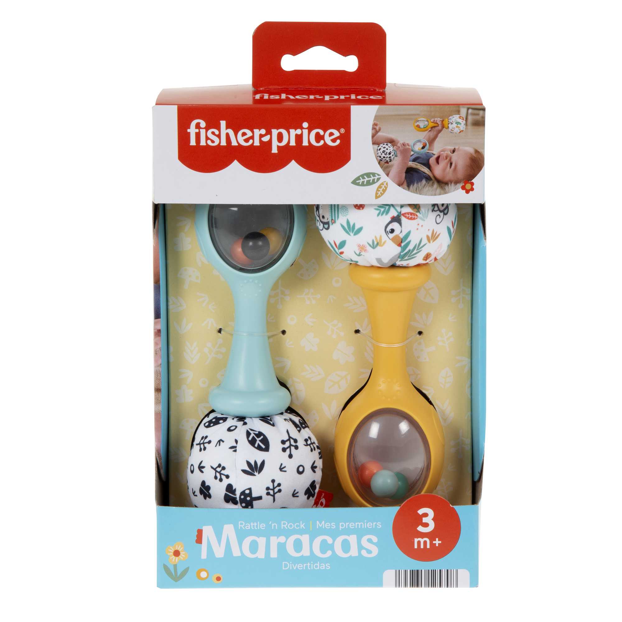 Fisher-Price  Mes Premières Maracas, ens. de 2, Contraste Élevé