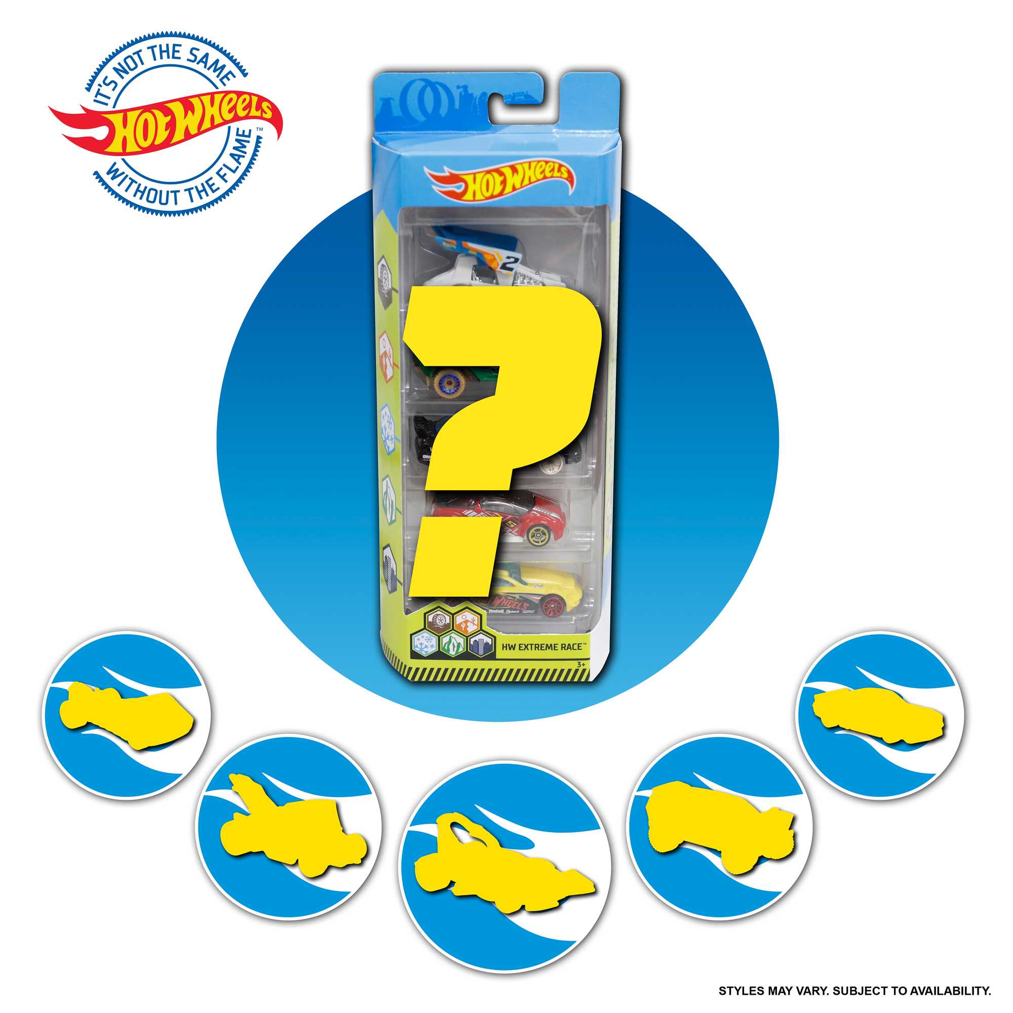Hot Wheels Diecast Veículo de Brinquedo Pacote Surpresa 5 Carros