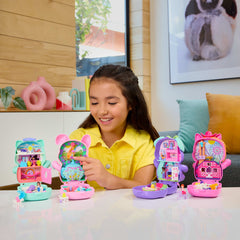 Polly Pocket  Coffret  Poney Rodéo, Micro-Poupée, Chevaux, Access.