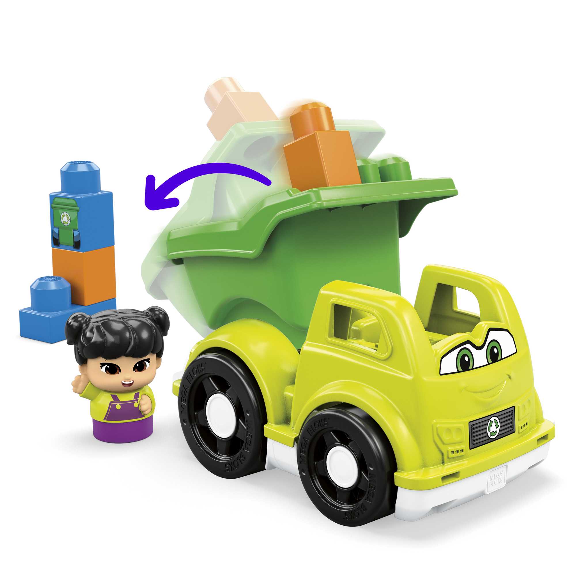 Mega Bloks Juguete de Construcción Pequeño Vehículo de Reciclado