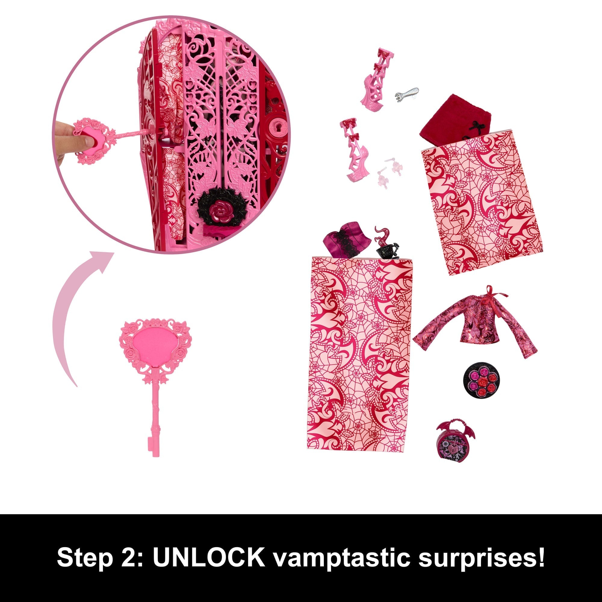 Monster High Skulltimate Secrets Garden Mysteries Playset, Draculaura Doll With 19+ Surprises