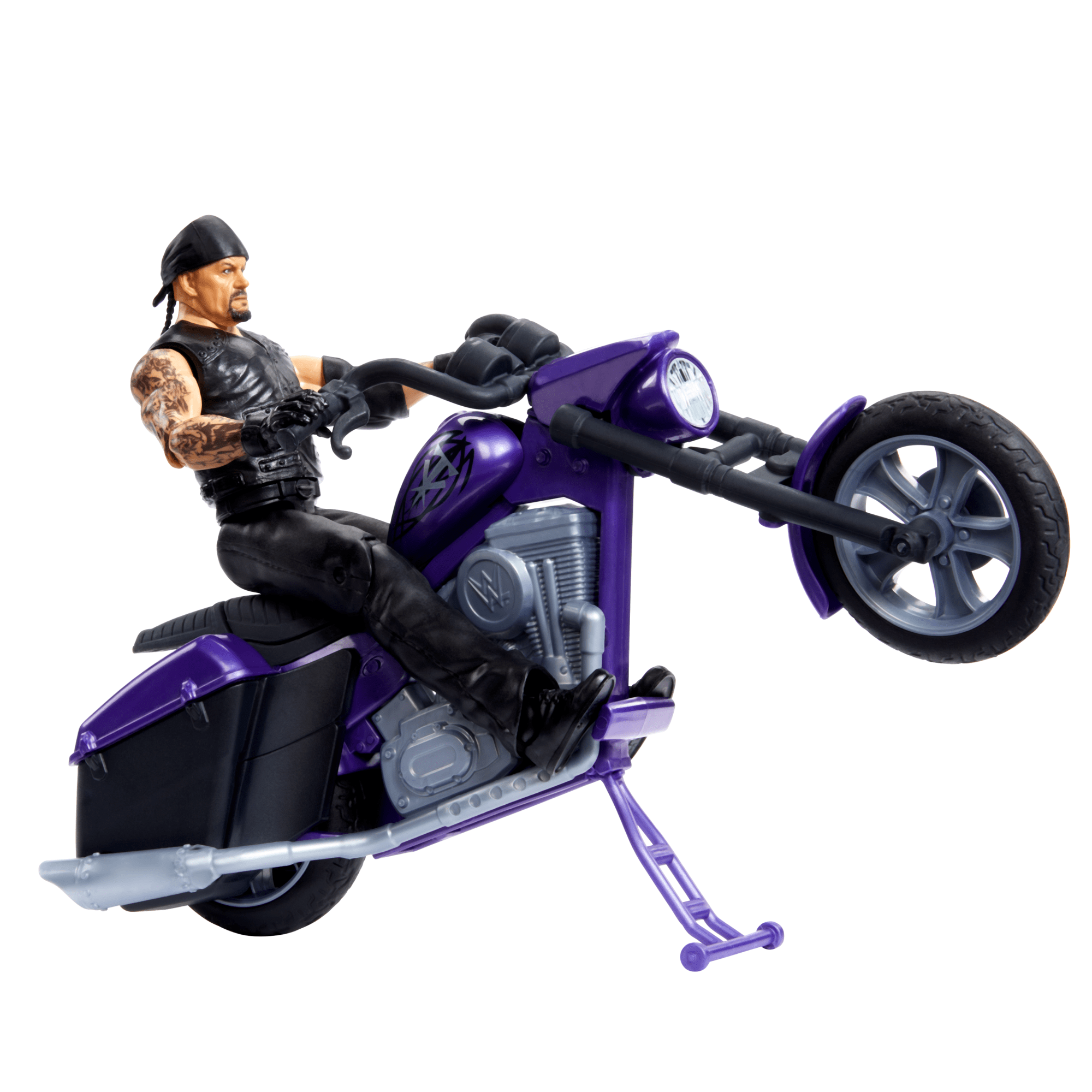 Wwe  Wrekkin’  Véhicule et Fig.  Boneyard Slamcycle et Undertaker