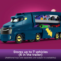 Fisher-Price DC Batwheels Bat-Big Rig Toy Hauler & Car With Ramp & Vehicle Storage