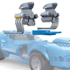 Mega Hot Wheels Coffret de Construction Voiture Twin Mill (635 Pièces) Pour Collectionneurs