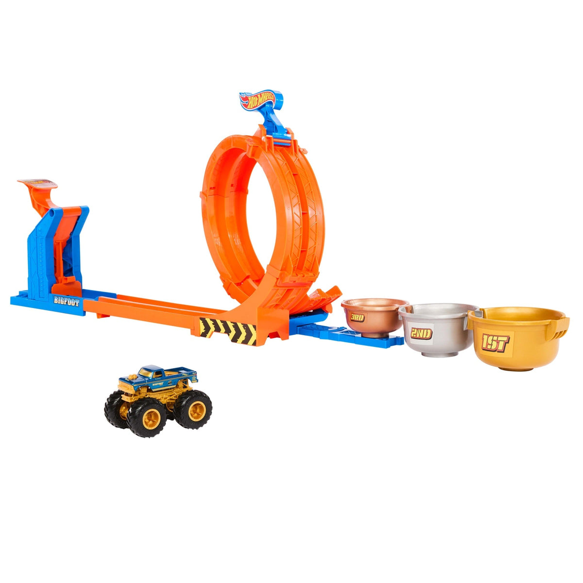 Hot Wheels  Monster Trucks  Défi du Trophée Tournez-et-Renversez