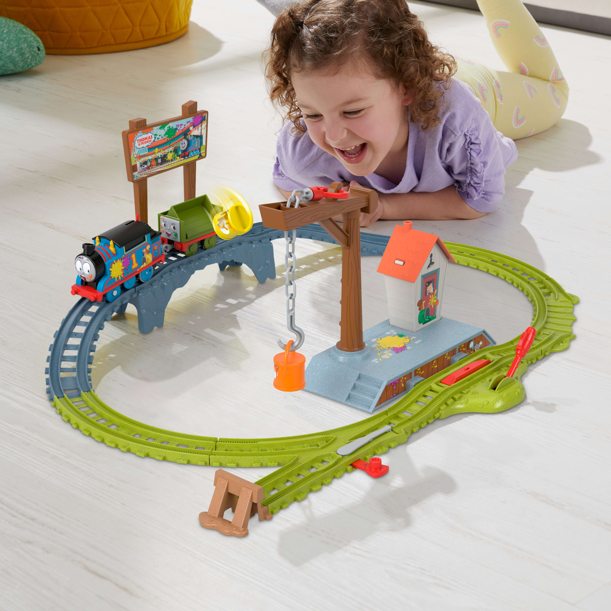 Thomas & Friends Pista de Juguete Entrega de Pintura