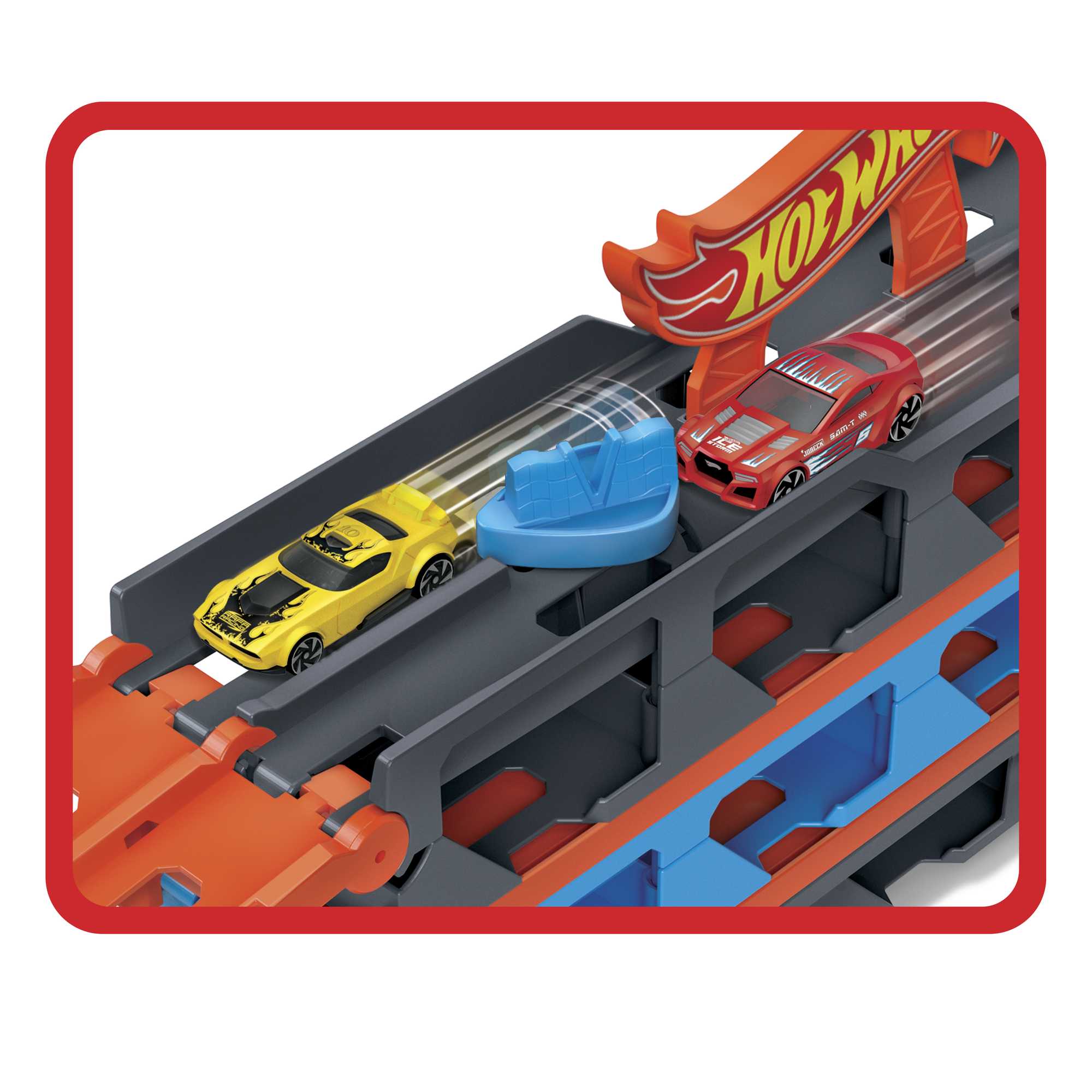 Hot Wheels City Pista de Juguete Remolque Pista de Carreras